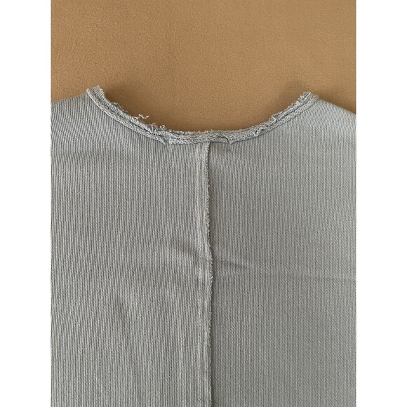 Free People WE THE FREE Blue Terry Cloth Drop Tail Muscle Tank, Medium NWOT - Picture 10 of 11